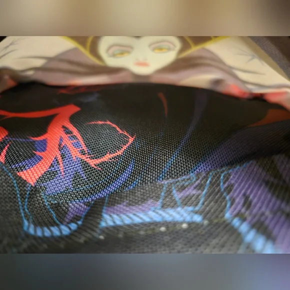 KBNL Maleficent 12inch Deluxe Oversize Print Daypack A21311 Medium - Picture 9 of 9